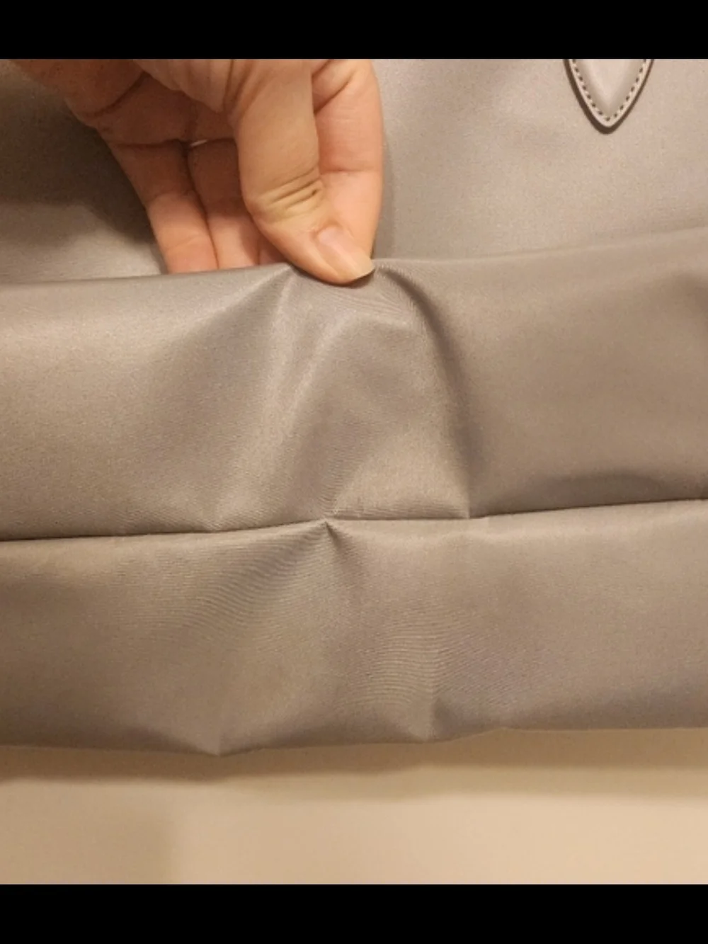 kate spade gray nylon tote with logo